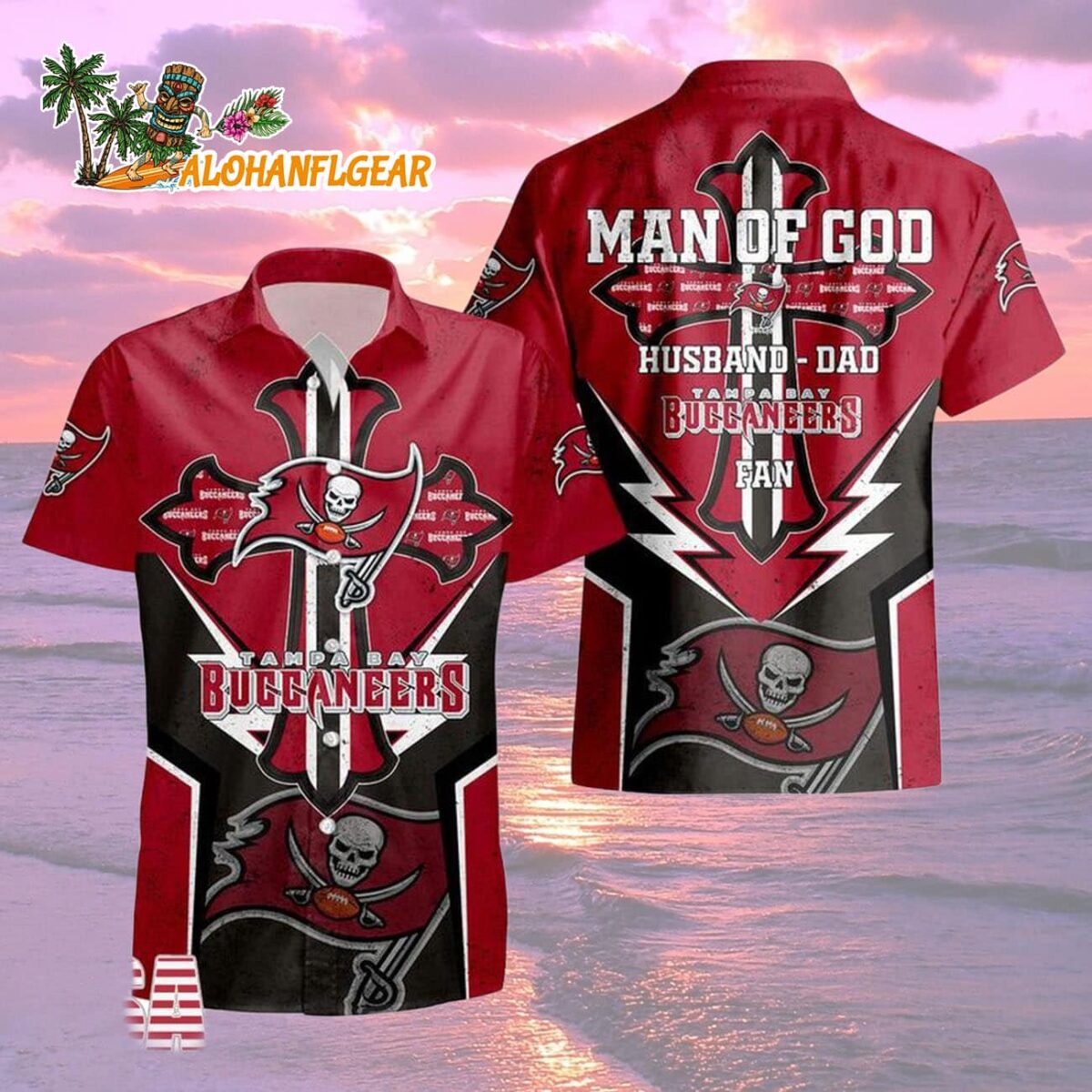 Tampa Bay Buccaneers Man Of God Gift For Fathers Day Hawaiian Shirt, Tampa Bay Buccaneers Aloha Shirt 1 Tampa Bay Buccaneers Man Of God Gift For Fathers Day Hawaiian Shirt Tampa Bay Buccaneers Aloha Shirt 2