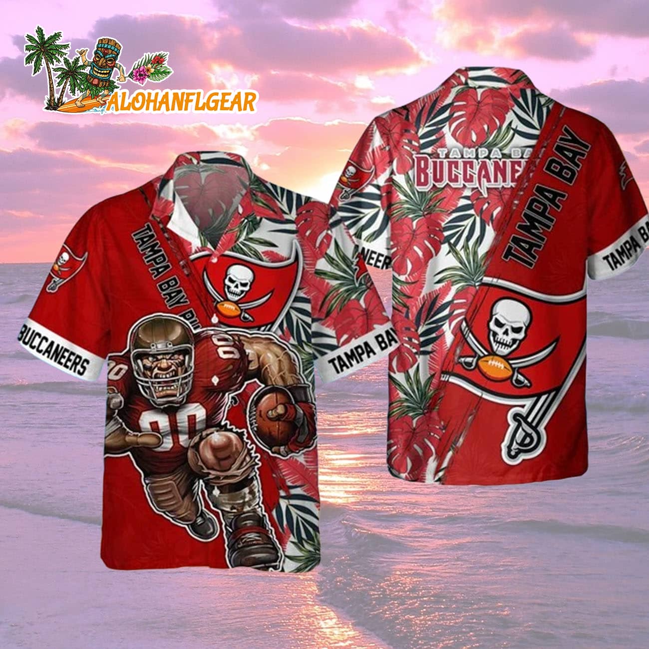 Tampa Bay Buccaneers Mascot Summer Hawaiian Shirt, Tampa Bay Buccaneers Aloha Shirt Tampa Bay Buccaneers Mascot Summer Hawaiian Shirt, Tampa Bay Buccaneers Aloha Shirt