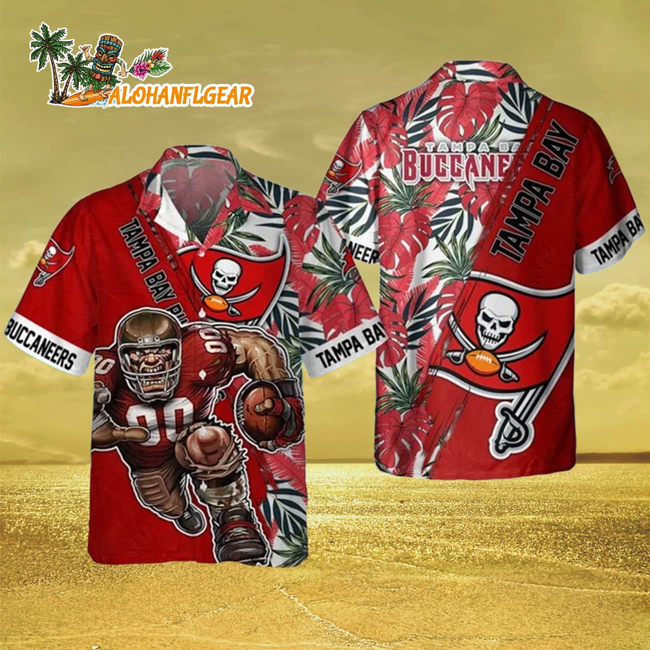 Tampa Bay Buccaneers Mascot Summer Hawaiian Shirt, Tampa Bay Buccaneers Aloha Shirt Tampa Bay Buccaneers Mascot Summer Hawaiian Shirt, Tampa Bay Buccaneers Aloha Shirt