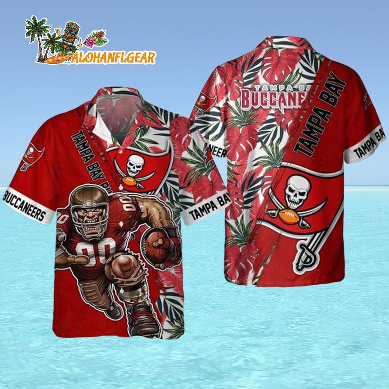 Tampa Bay Buccaneers Mascot Summer Hawaiian Shirt, Tampa Bay Buccaneers Aloha Shirt Tampa Bay Buccaneers Mascot Summer Hawaiian Shirt, Tampa Bay Buccaneers Aloha Shirt