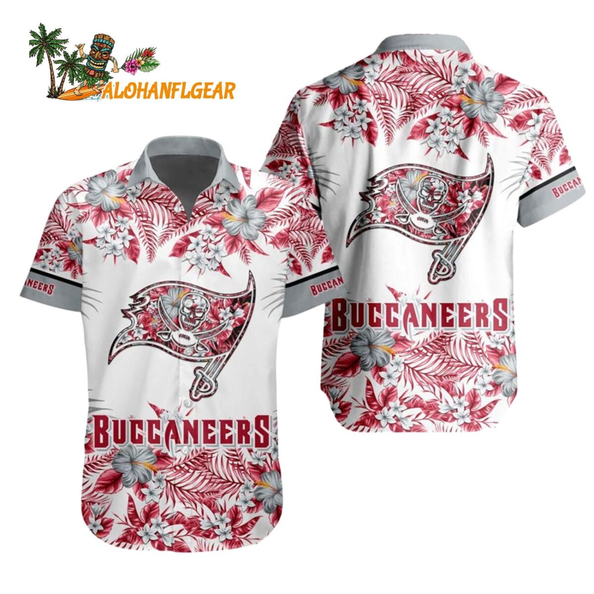 Tampa Bay Buccaneers Special Floral Tropical Team Spirit Hawaiian Shirt Tampa Bay Buccaneers Aloha Shirt 1