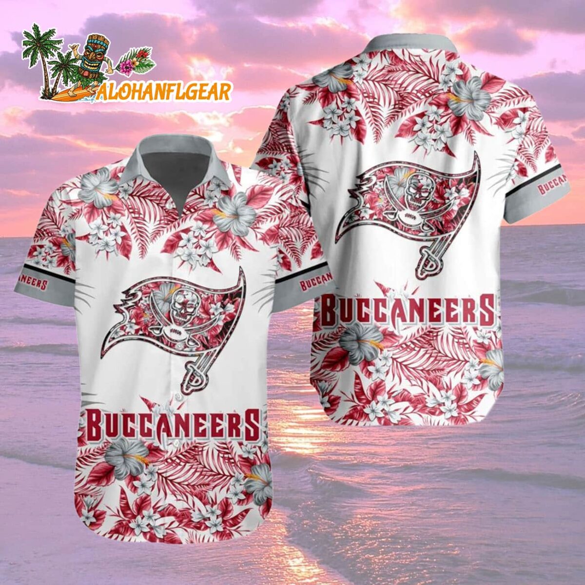 Tampa Bay Buccaneers Special Floral Tropical Team Spirit Hawaiian Shirt, Tampa Bay Buccaneers Aloha Shirt 1 Tampa Bay Buccaneers Special Floral Tropical Team Spirit Hawaiian Shirt Tampa Bay Buccaneers Aloha Shirt 2