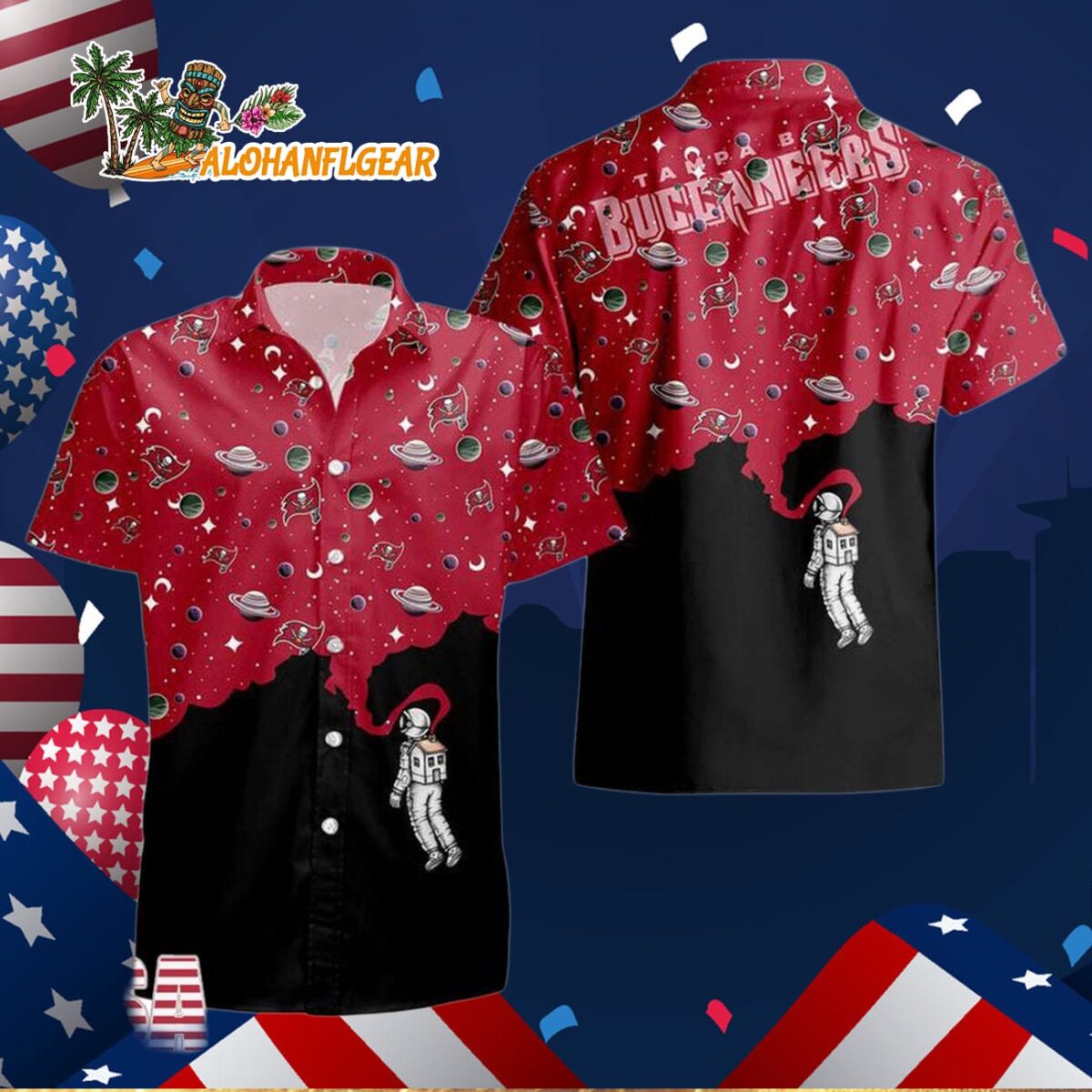 Tampa Bay Buccaneers Universal Astronaut Pattern Hawaiian Shirt, Tampa Bay Buccaneers Aloha Shirt 2 Tampa Bay Buccaneers Universal Astronaut Pattern Hawaiian Shirt Tampa Bay Buccaneers Aloha Shirt 3