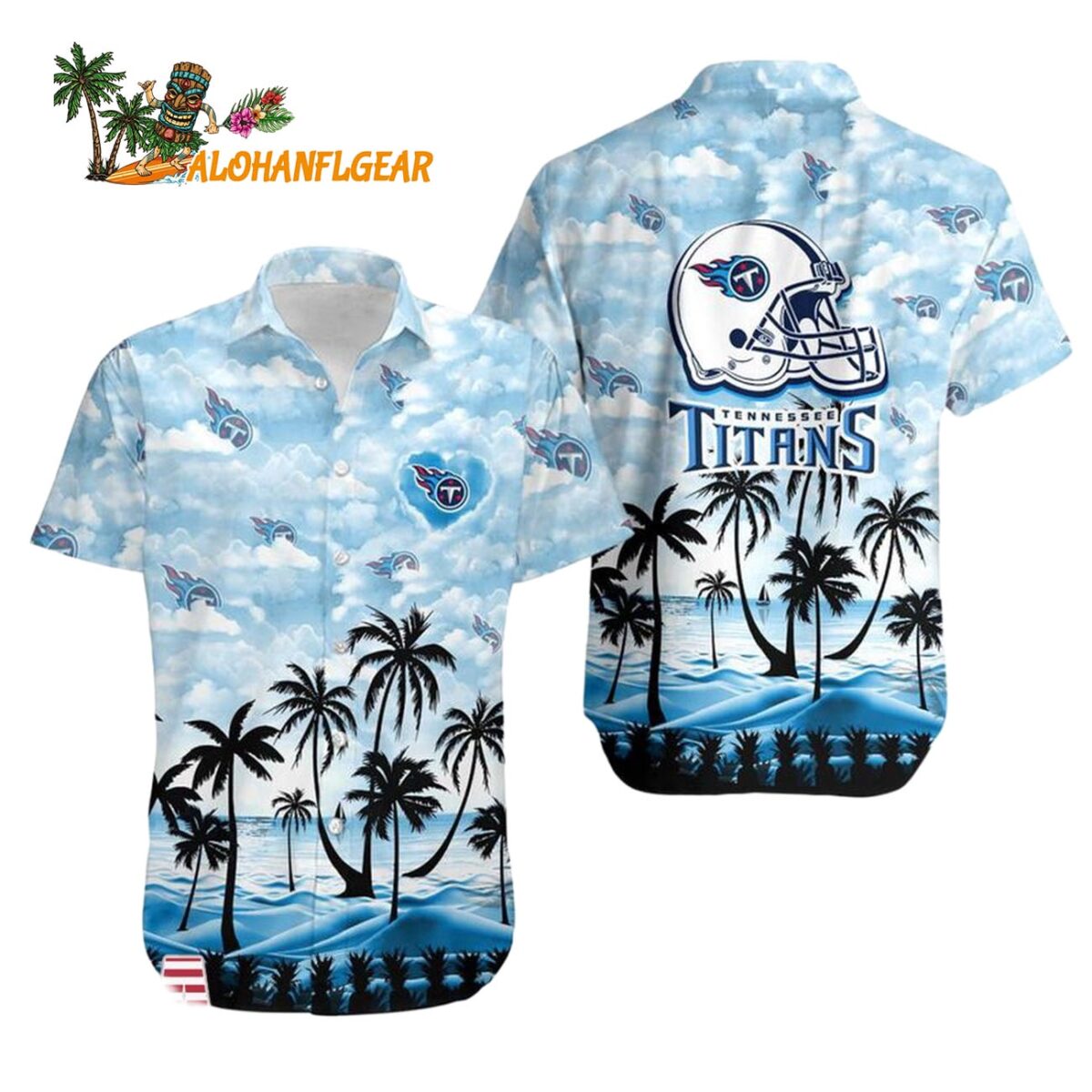 Tennessee Titans Coconut Palms Limited Edition Hawaiian Shirt Tennessee Titans Aloha Shirt 1