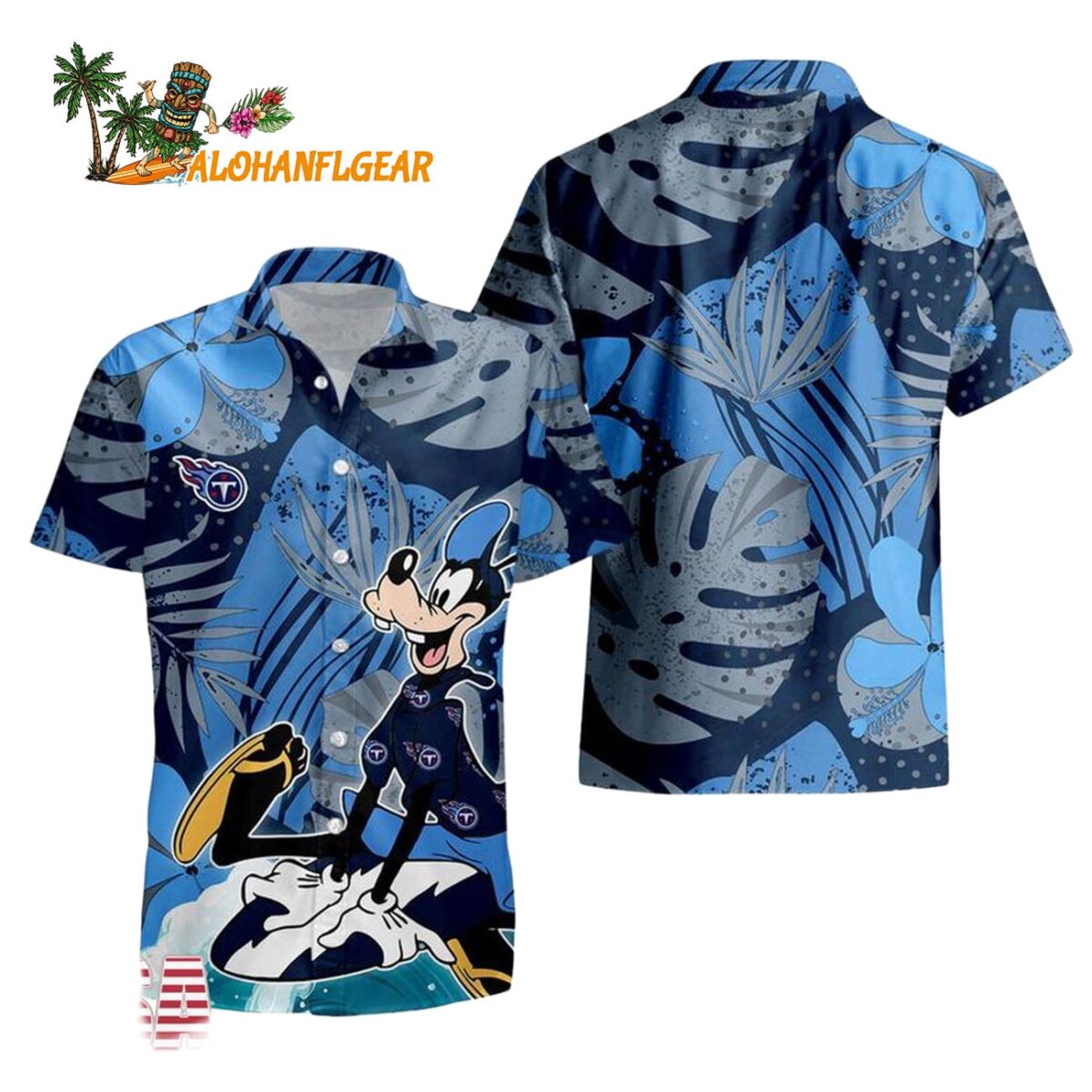 Tennessee Titans Goofy Disney Limited Edition Hawaiian Shirt Tennessee Titans Aloha Shirt 1