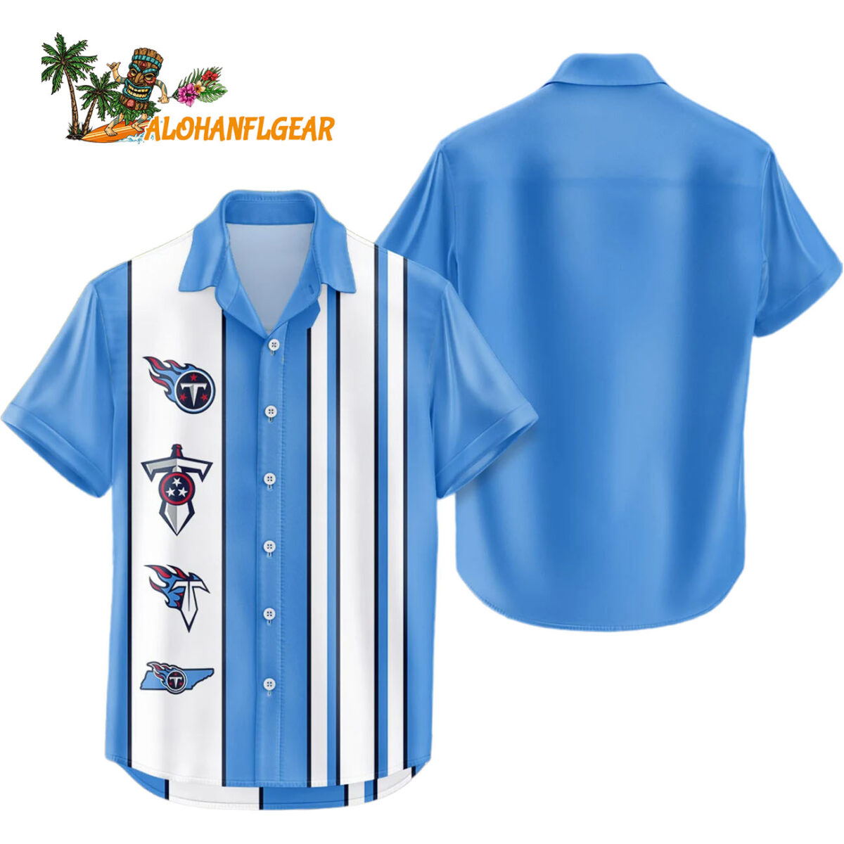 Tennessee Titans Hawaiian Shirt Classic Color Contrast 1