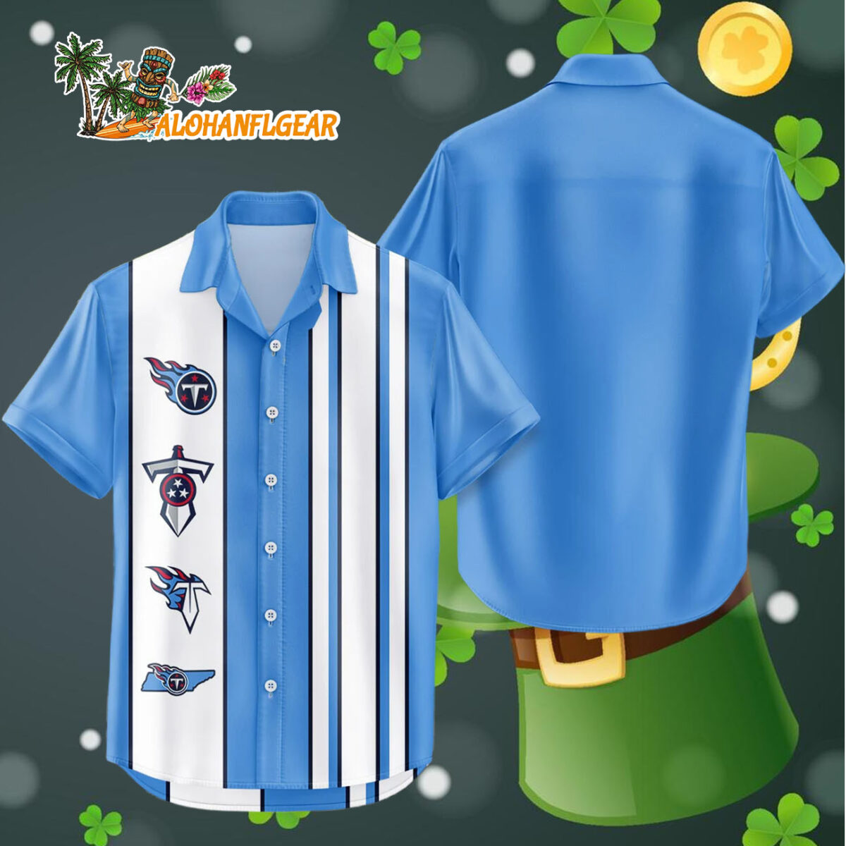 Tennessee Titans Hawaiian Shirt Classic Color Contrast 4