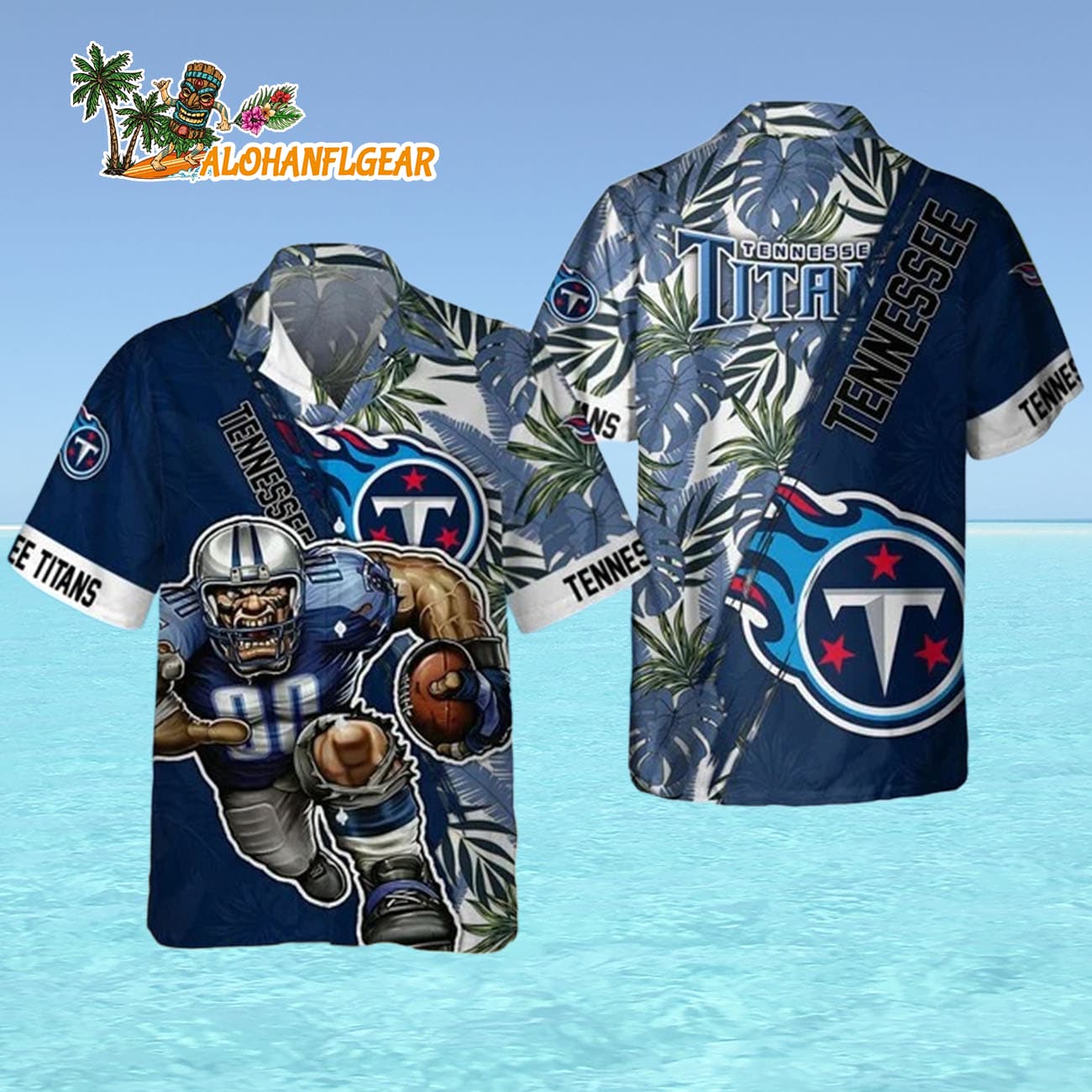 Tennessee Titans Mascot Summer Hawaiian Shirt, Tennessee Titans Aloha Shirt Tennessee Titans Mascot Summer Hawaiian Shirt, Tennessee Titans Aloha Shirt