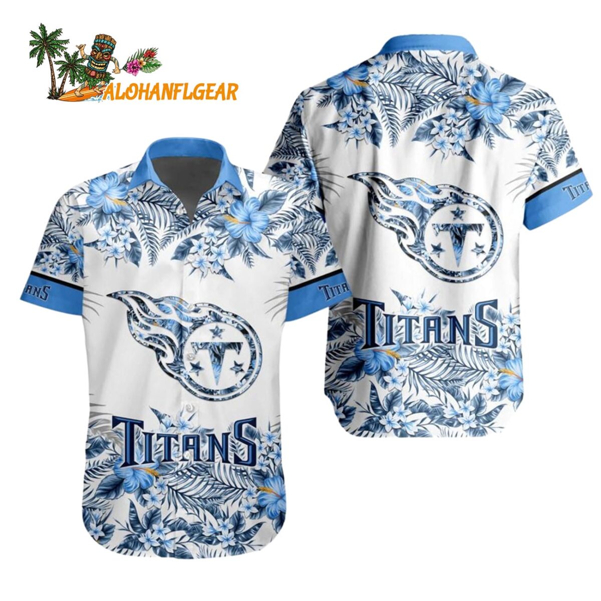 Tennessee Titans Special Floral Tropical Team Spirit Hawaiian Shirt Tennessee Titans Aloha Shirt 1