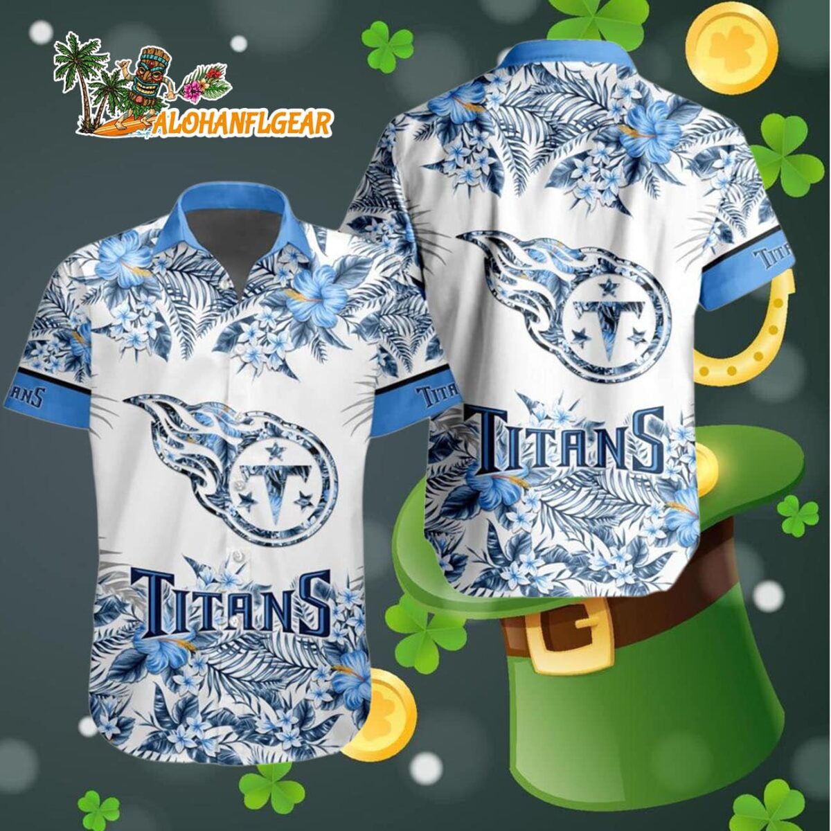Tennessee Titans Special Floral Tropical Team Spirit Hawaiian Shirt Tennessee Titans Aloha Shirt 4