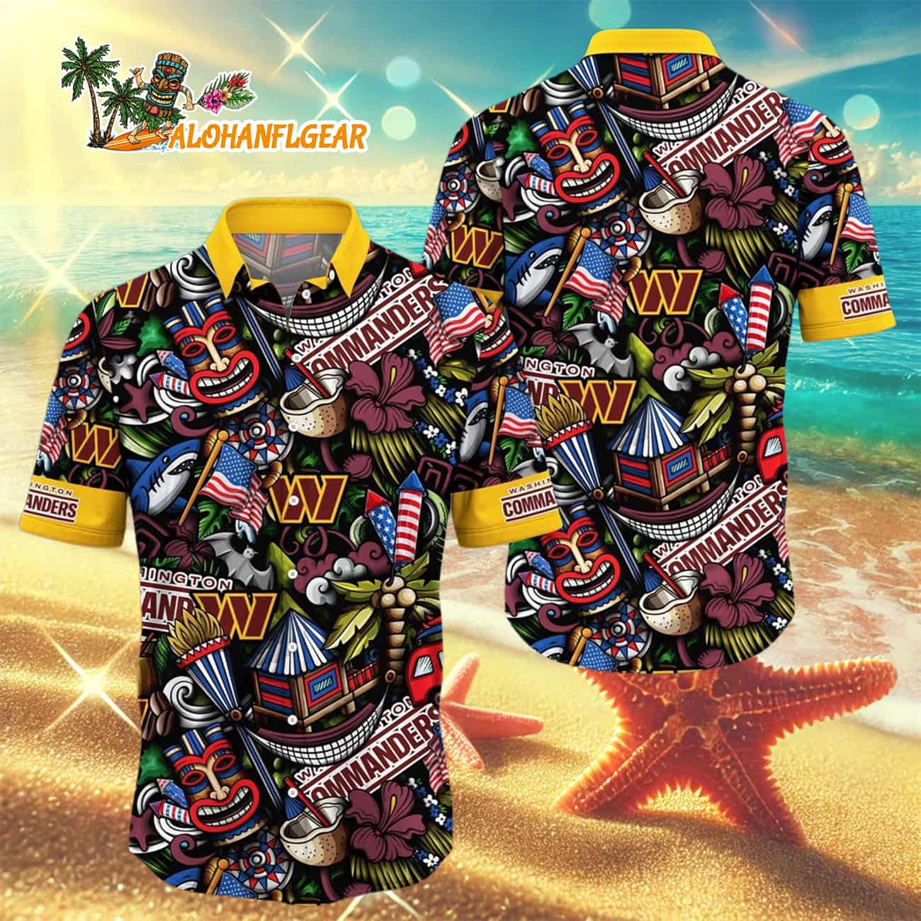 Washington Commanders Tiki Me Off Hawaiian Shirt, Washington Redskins Aloha Shirt Washington Commanders Tiki Me Off Hawaiian Shirt, Washington Redskins Aloha Shirt