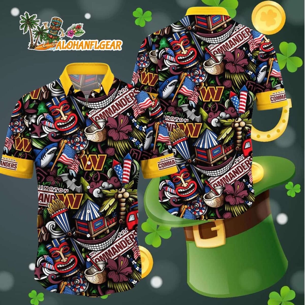 Washington Commanders Tiki Me Off Hawaiian Shirt Washington Redskins Aloha Shirt 4