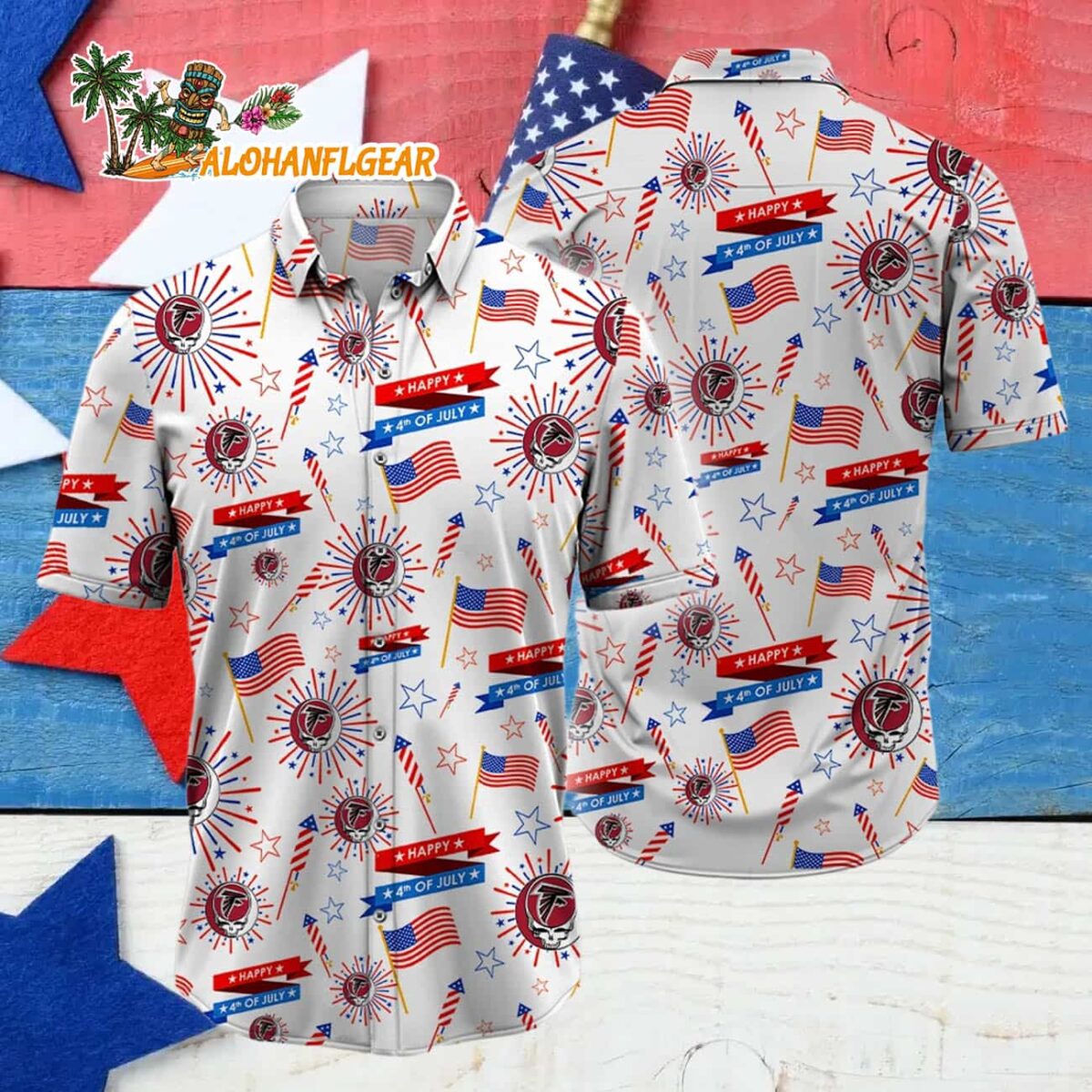 Atlanta Falcons Grateful Dead Hawaiian Shirt 4 Atlanta Falcons Grateful Dead Hawaiian Shirt 4