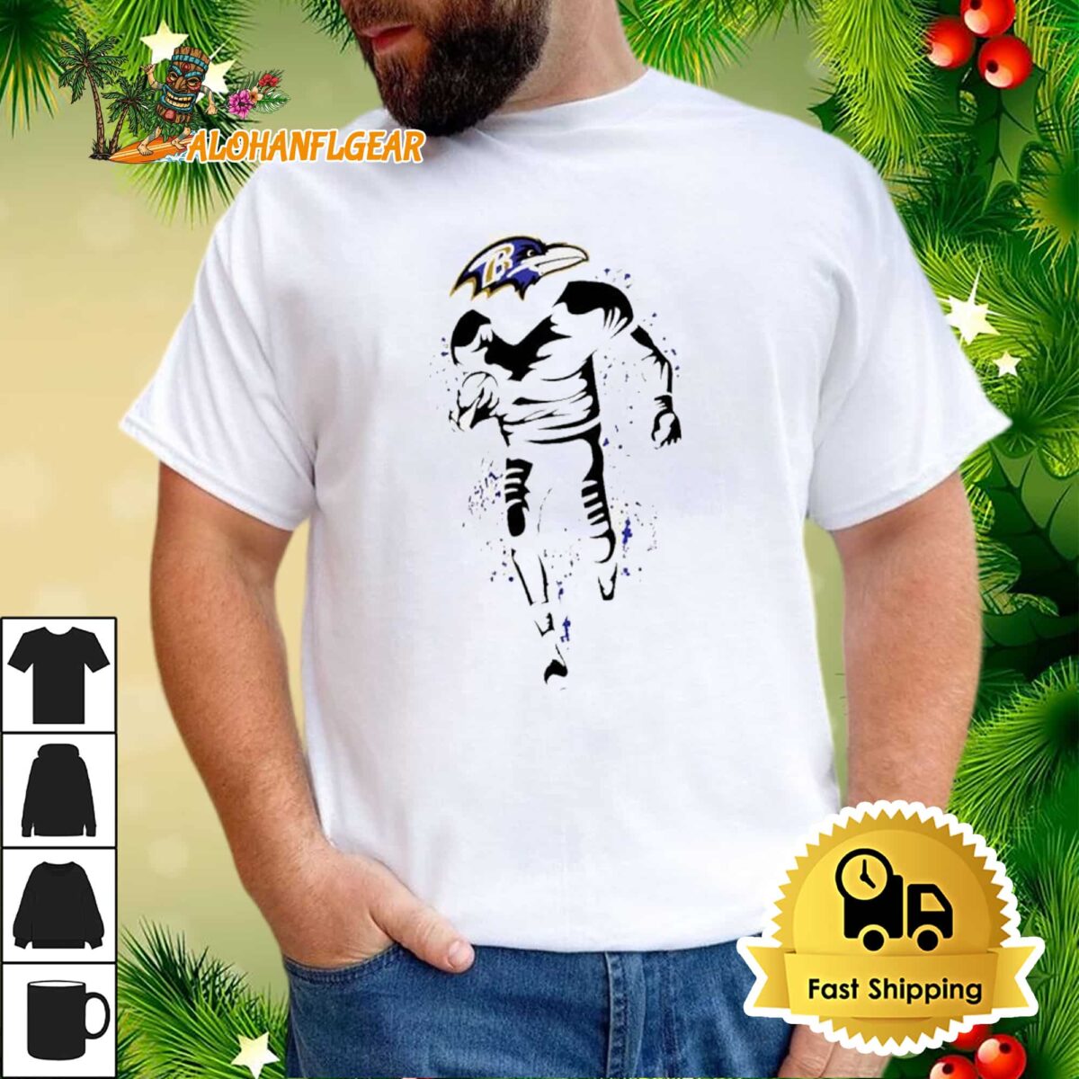 Baltimore Ravens Starter Logo T Shirt 1