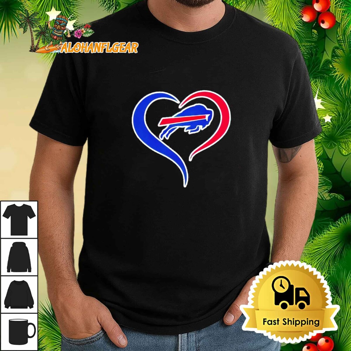 Buffalo Bills Heart T Shirt 1