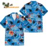 Carolina Panthers Football Team Flower Summer Design Custom Name Hawaiian Shirt 1