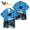Carolina Panthers Palm Tree Tropical Trendy Football Custom Name Hawaiian Shirt 1