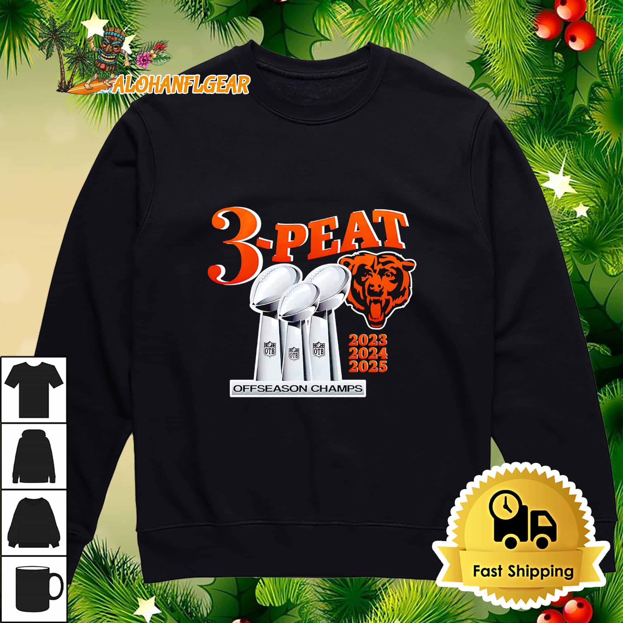Chicago Bears 3-Peat Offseason Champions 2025 T-Shirt Chicago Bears 3-Peat Offseason Champions 2025 T-Shirt