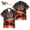 Cincinnati Bengals Palm Tree Tropical Trendy Football Custom Name Hawaiian Shirt 1