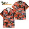 Cleveland Browns Football Team Flower Summer Design Custom Name Hawaiian Shirt 1