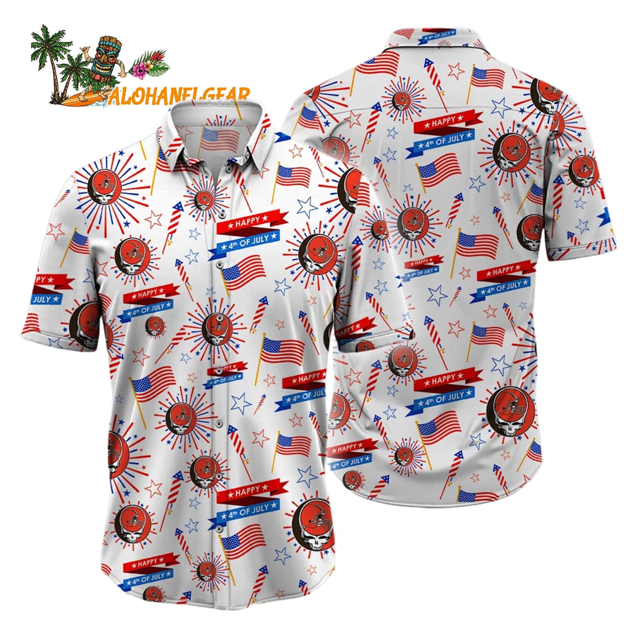 Cleveland Browns Grateful Dead Hawaiian Shirt Cleveland Browns Grateful Dead Hawaiian Shirt