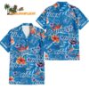 Detroit Lions Football Team Flower Summer Design Custom Name Hawaiian Shirt 1