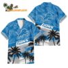 Detroit Lions Palm Tree Tropical Trendy Football Custom Name Hawaiian Shirt 1