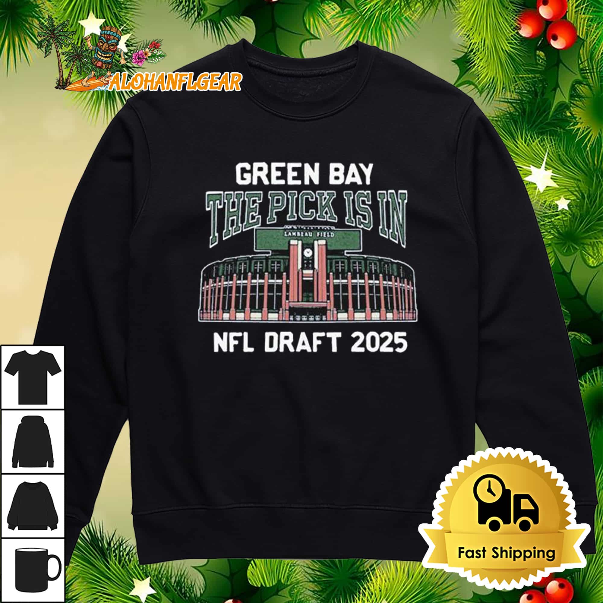 Green Bay Packers The Pick Is In NFL Draft 2025 Stadium Lambeau Field T-shirts Green Bay Packers The Pick Is In NFL Draft 2025 Stadium Lambeau Field T-shirts