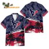 Houston Texans Palm Tree Tropical Trendy Football Custom Name Hawaiian Shirt 1
