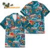 Jacksonville Jaguars Football Team Flower Summer Design Custom Name Hawaiian Shirt 1