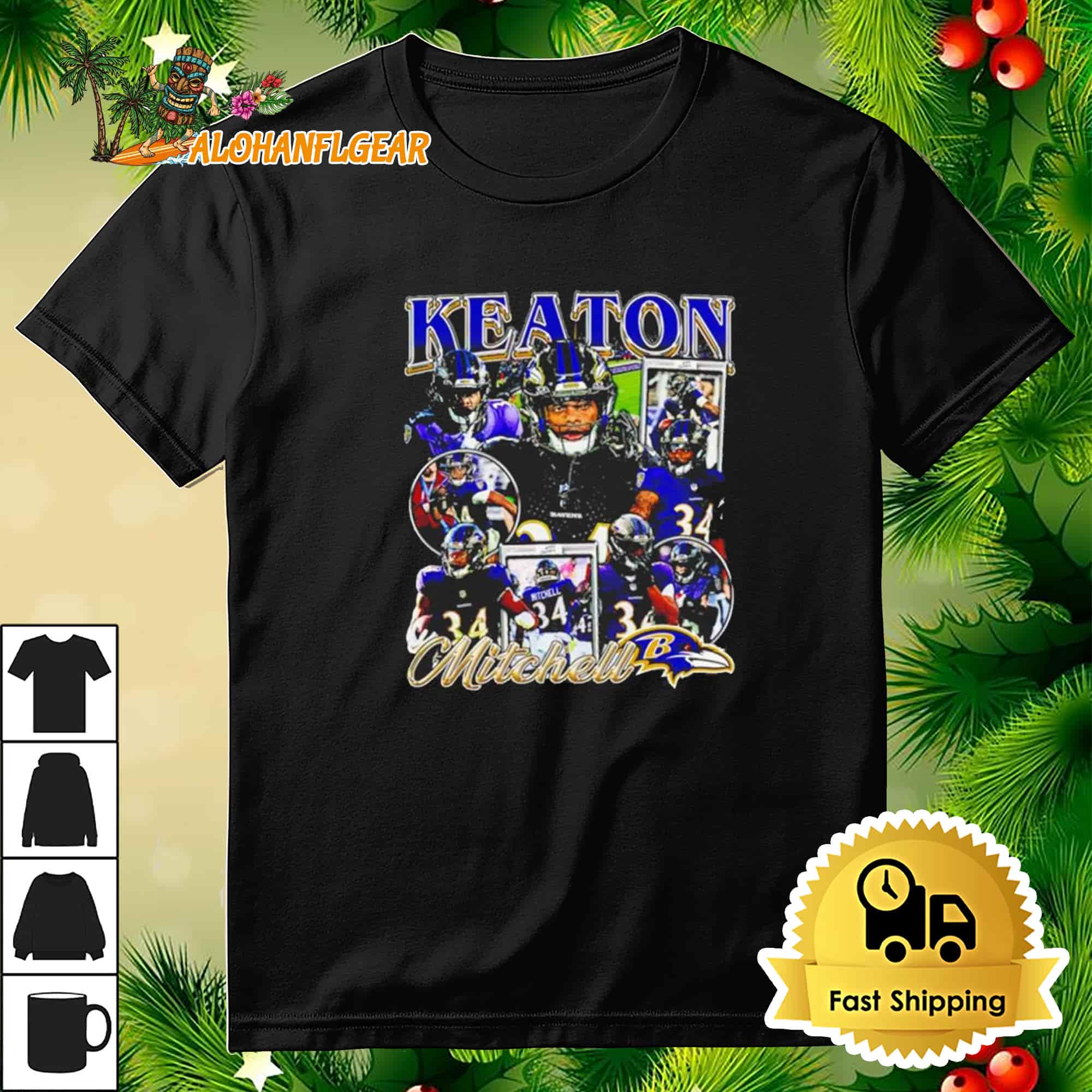 Keaton Mitchell Baltimore Ravens T-Shirt Keaton Mitchell Baltimore Ravens T-Shirt