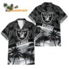 Las Vegas Raiders Palm Tree Tropical Trendy Football Custom Name Hawaiian Shirt 1