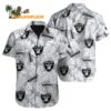Las Vegas Raiders Tropical Leafs Design Hawaiian Shirt 1