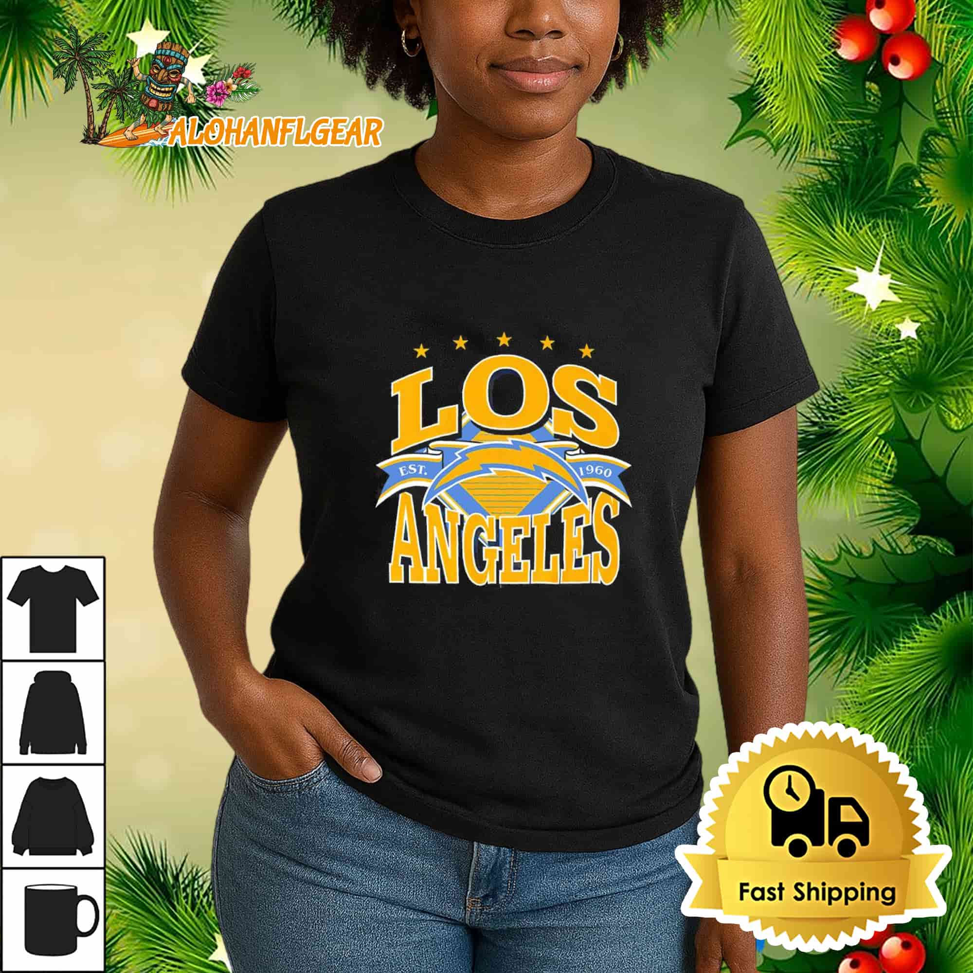 Los Angeles Chargers Established 1960 Logo Shirt Los Angeles Chargers Established 1960 Logo Shirt