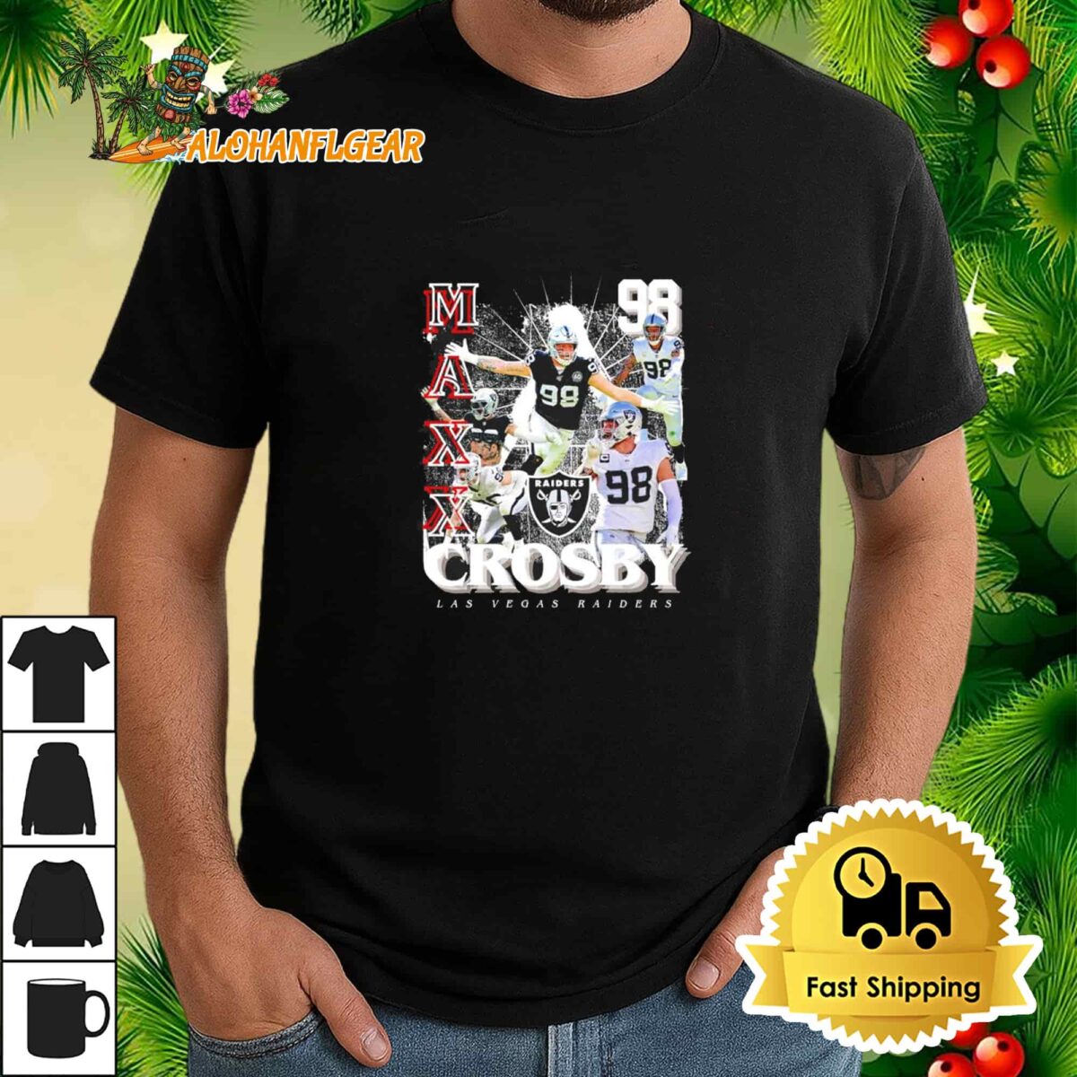 Mad Maxx Crosby 98 Las Vegas Raiders T Shirt 1