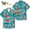 Miami Dolphins Football Team Flower Summer Design Custom Name Hawaiian Shirt 1