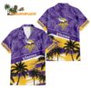 Minnesota Vikings Palm Tree Tropical Trendy Football Custom Name Hawaiian Shirt 1