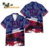 New York Giants Palm Tree Tropical Trendy Football Custom Name Hawaiian Shirt 1