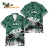 New York Jets Palm Tree Tropical Trendy Football Custom Name Hawaiian Shirt 1