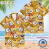 Pittsburgh Steelers Football Team Flower Summer Design Custom Name Hawaiian Shirt 1
