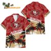 San Francisco 49ers Palm Tree Tropical Trendy Football Custom Name Hawaiian Shirt 1