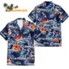 Seattle Seahawks Football Team Flower Summer Design Custom Name Hawaiian Shirt 1