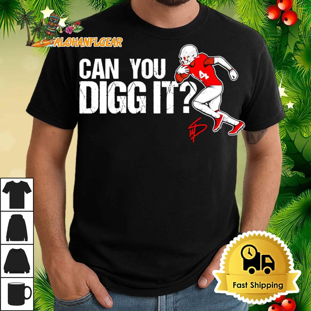 Stefon Diggs Can You Digg It New England Patriots T Shirt 1