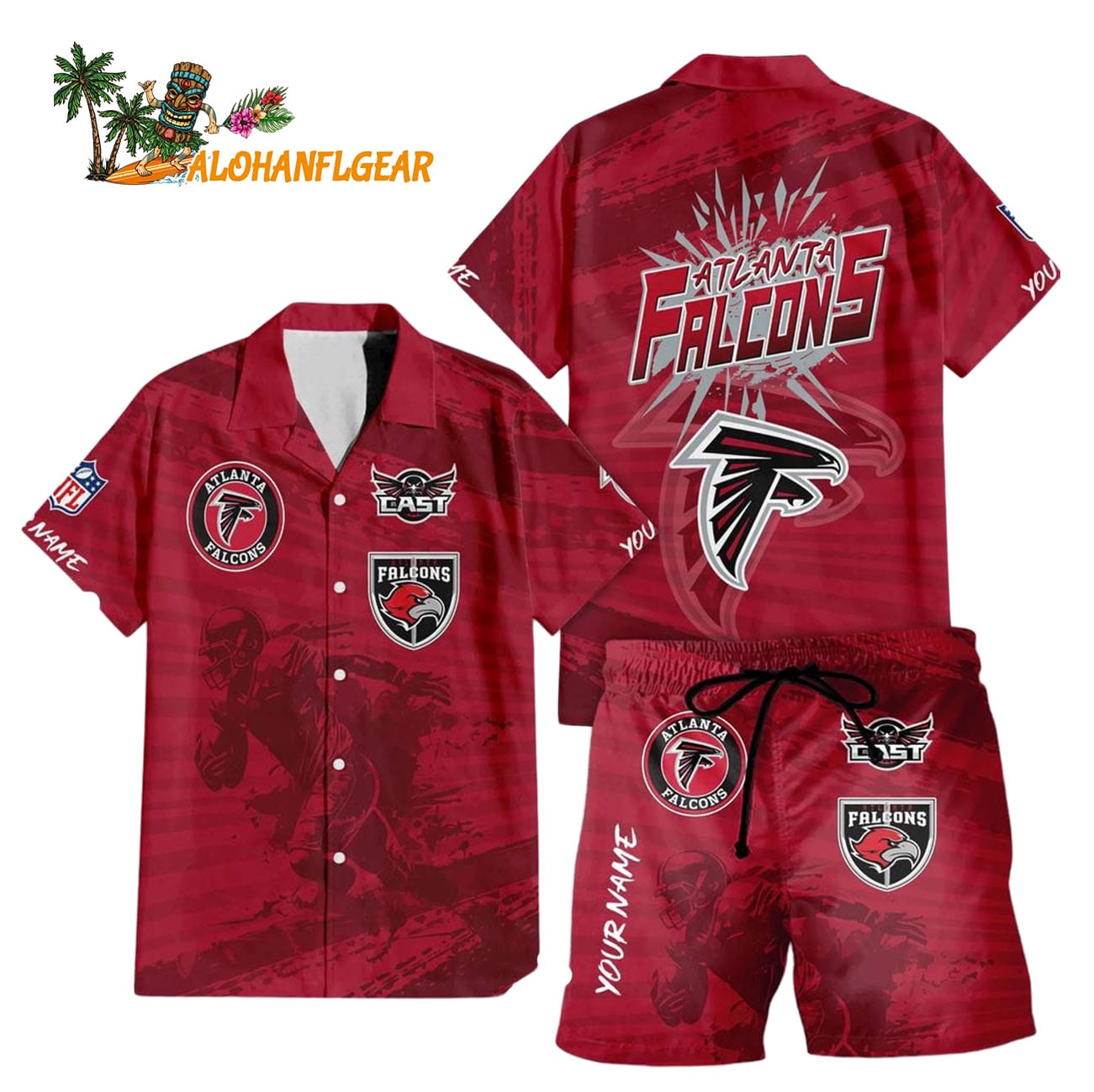 Atlanta Falcons Combo Hawaiian Shirt And Shorts Football Atlanta Falcons Combo Hawaiian Shirt And Shorts Football