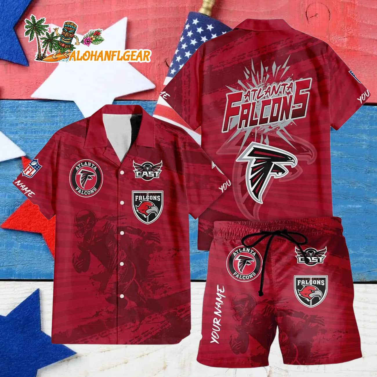 Atlanta Falcons Combo Hawaiian Shirt And Shorts Football Atlanta Falcons Combo Hawaiian Shirt And Shorts Football