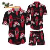 Atlanta Falcons Flower Pattern Hawaiian Shirt And Shorts Football Summer Hawaiian Set 1