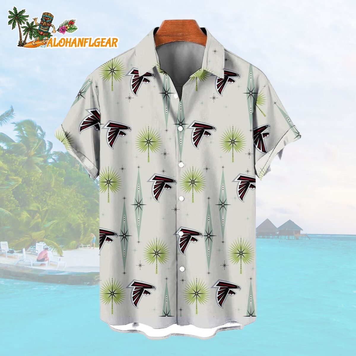 Atlanta Falcons Football Team Logo Funny Aloha Hawaiian Shirt 1
