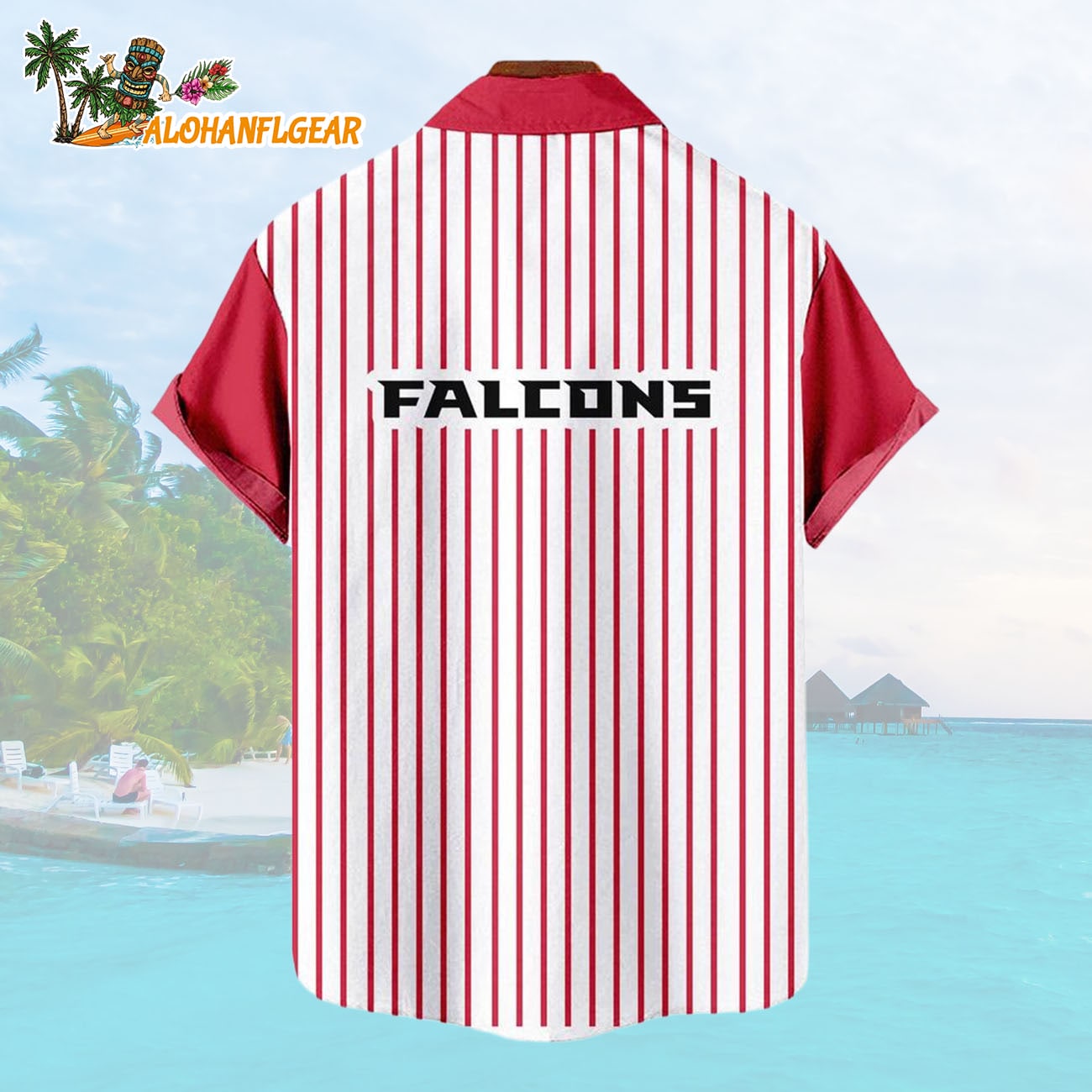 Atlanta FalconsClassic Retro Mascot Line Summer Beach Hawaiian Shirt Atlanta FalconsClassic Retro Mascot Line Summer Beach Hawaiian Shirt