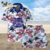 Buffalo Bills Football Team Logo Pattern Flamingo Hibiscus Summer Hawaiian Shirt And Beach Short 1