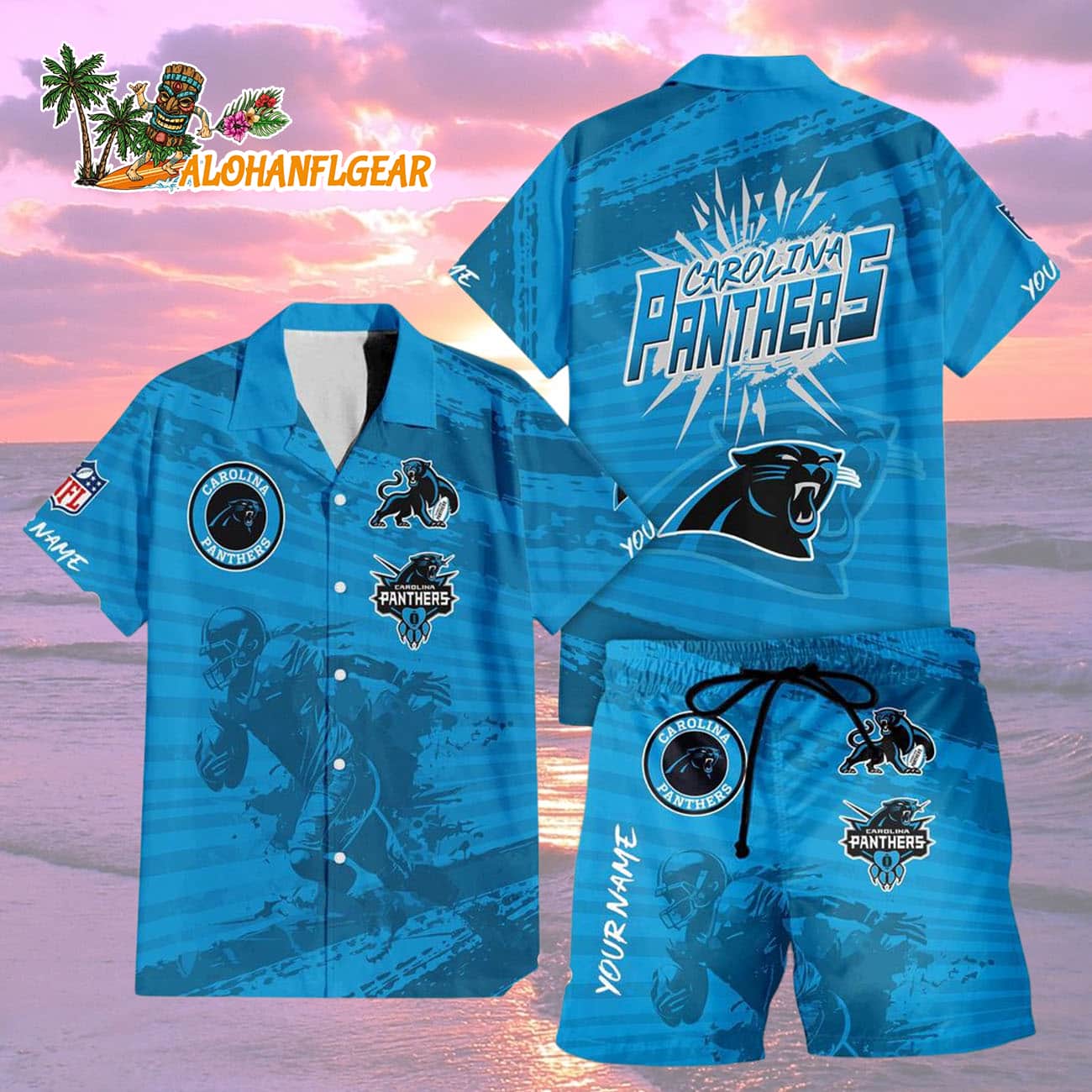 Carolina Panthers Combo Hawaiian Shirt And Shorts Carolina Panthers Combo Hawaiian Shirt And Shorts